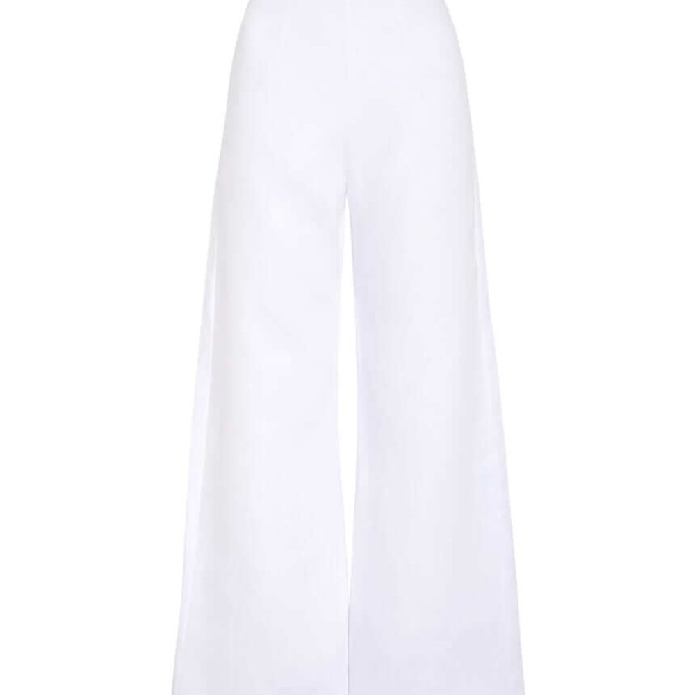 Faithfull the Brand Crisp White Wide-Leg Pants